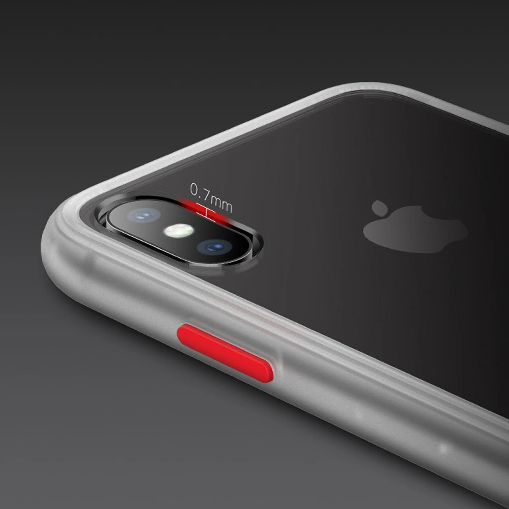 HAWEEL PC + TPU военный амортизационный чехол для iPhone X XR XS Max прозрачный ультратонкий