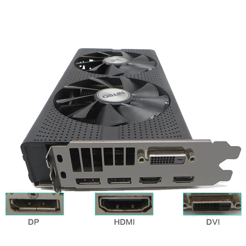 Видеокарты SAPPHIRE AMD Radeon RX480, игровая настольная видеокарта для ПК, GPU RX480 256bit, 8 ГБ, GDDR5, используемая карта для геймера
