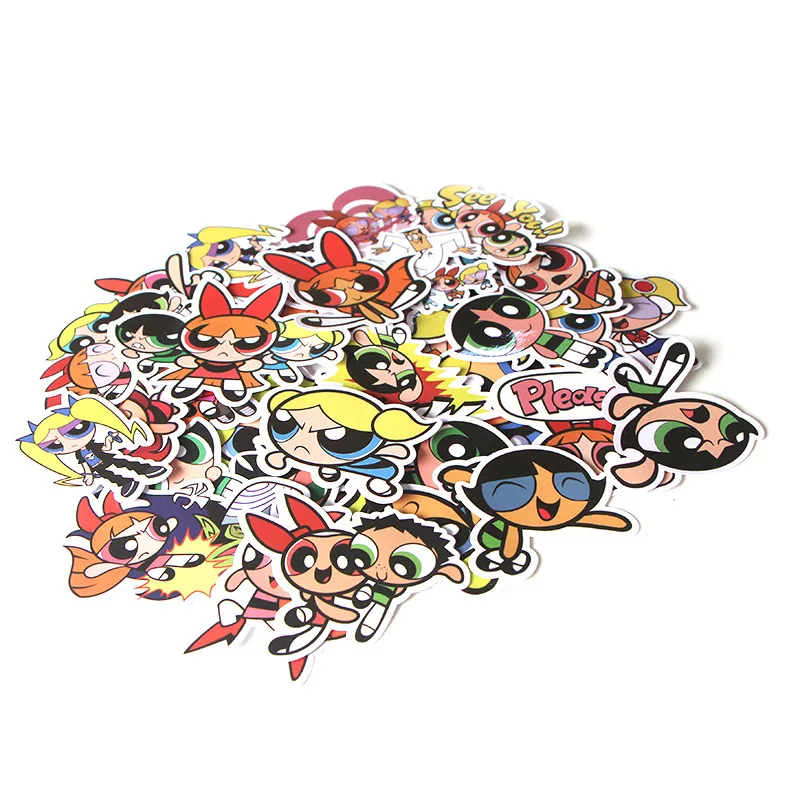 

C624 37pcs Cartoon Anime Stickers DIY Bike Travel Luggage Phone Guitar Laptop Waterproof PVC Kids Stickers