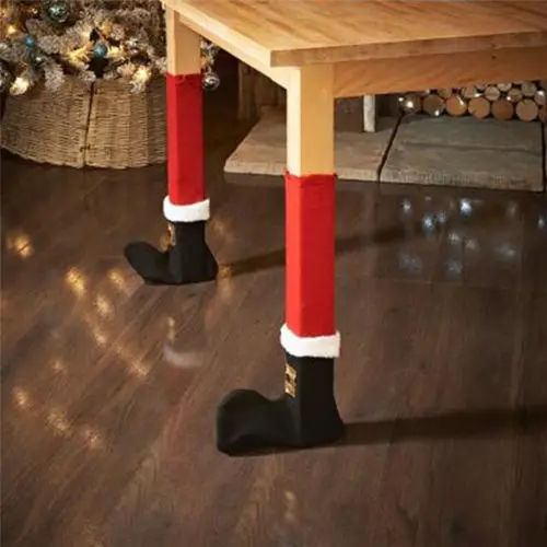 Аксессуары для защиты ног от деда мороза 2 шт.|Носки и держатели подарков| |