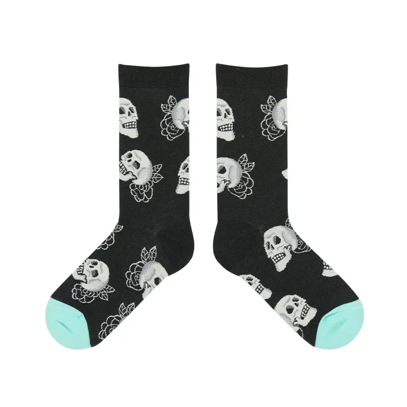 

Cartoon Woman Sock Skeleton Cotton Socks for Women Colorful Style Ladies High Standard Sweet Female Trendy Spring Autumn Sokken