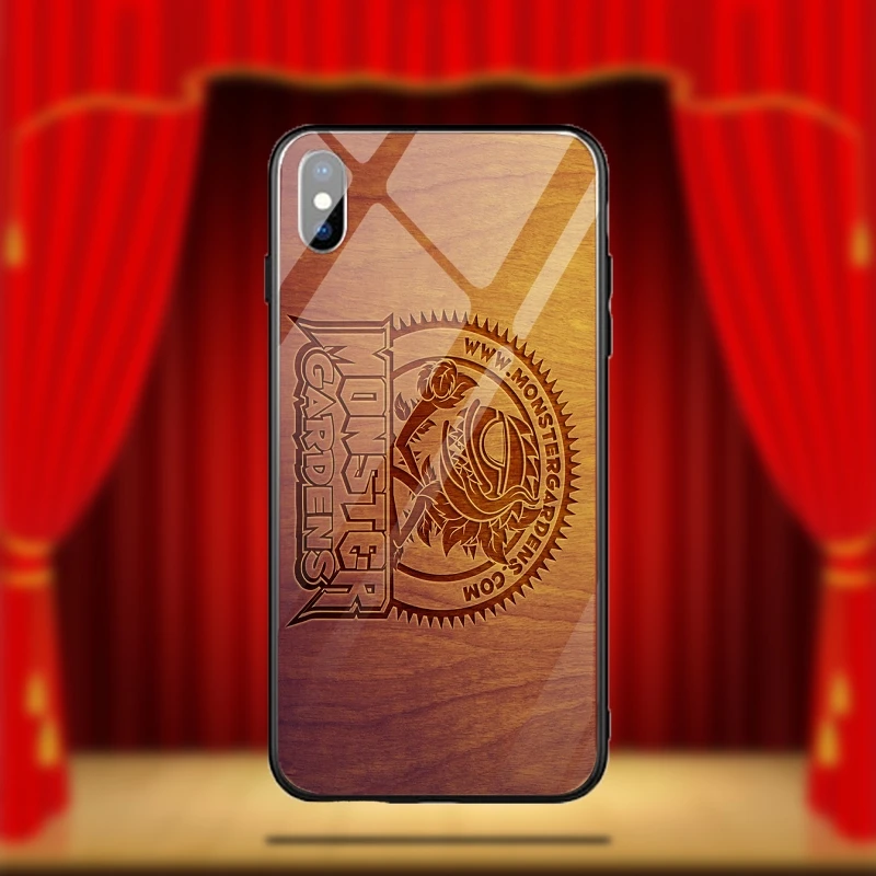 Чехлы с резьбой по дереву чехлы для телефонов из закаленного стекла iPhone X XR XS 11 Pro