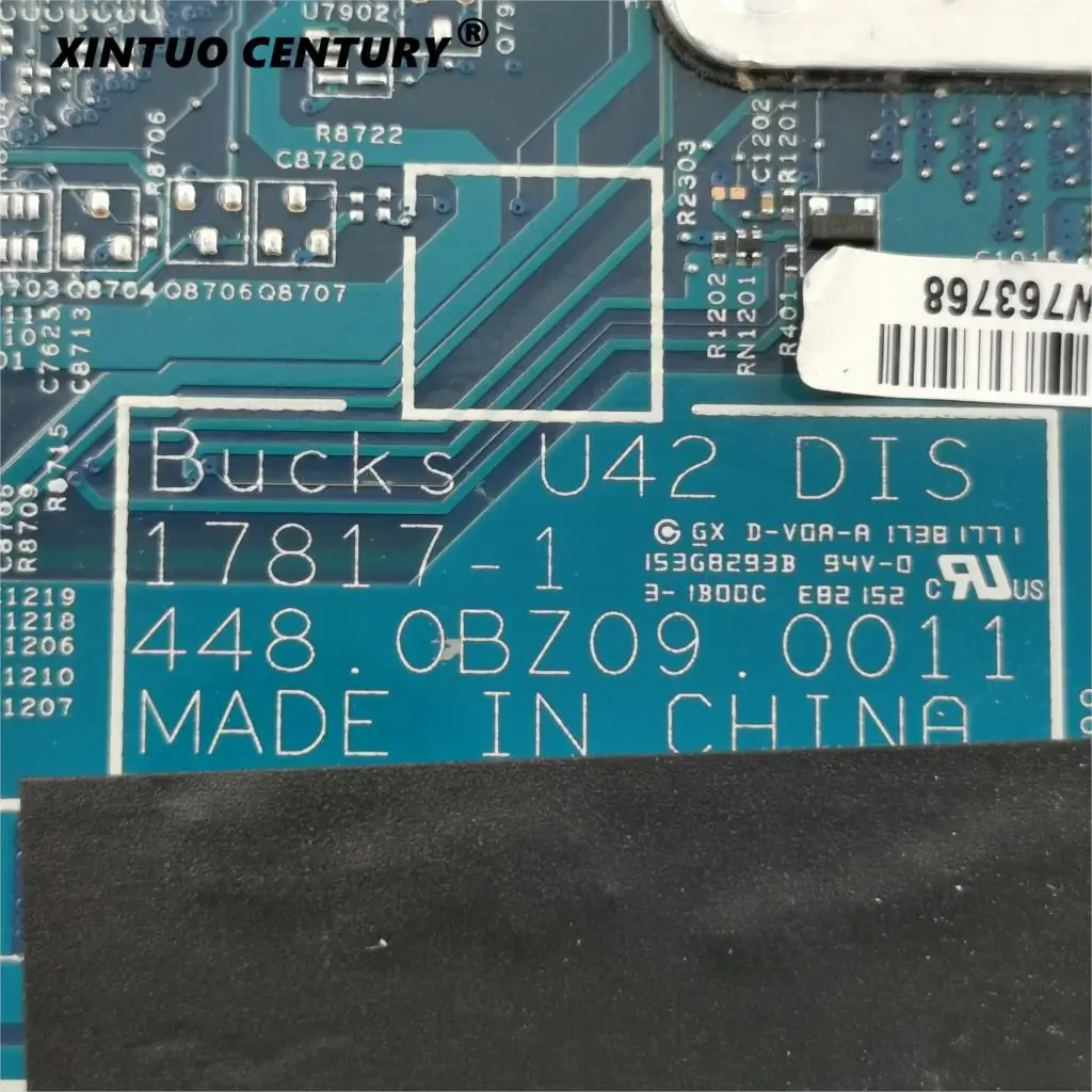 

For HP x360 14M-BA 862397-855 UMA Motherboard 17817-2 448.0BZ10.0021 w/ i5-8250u WELL