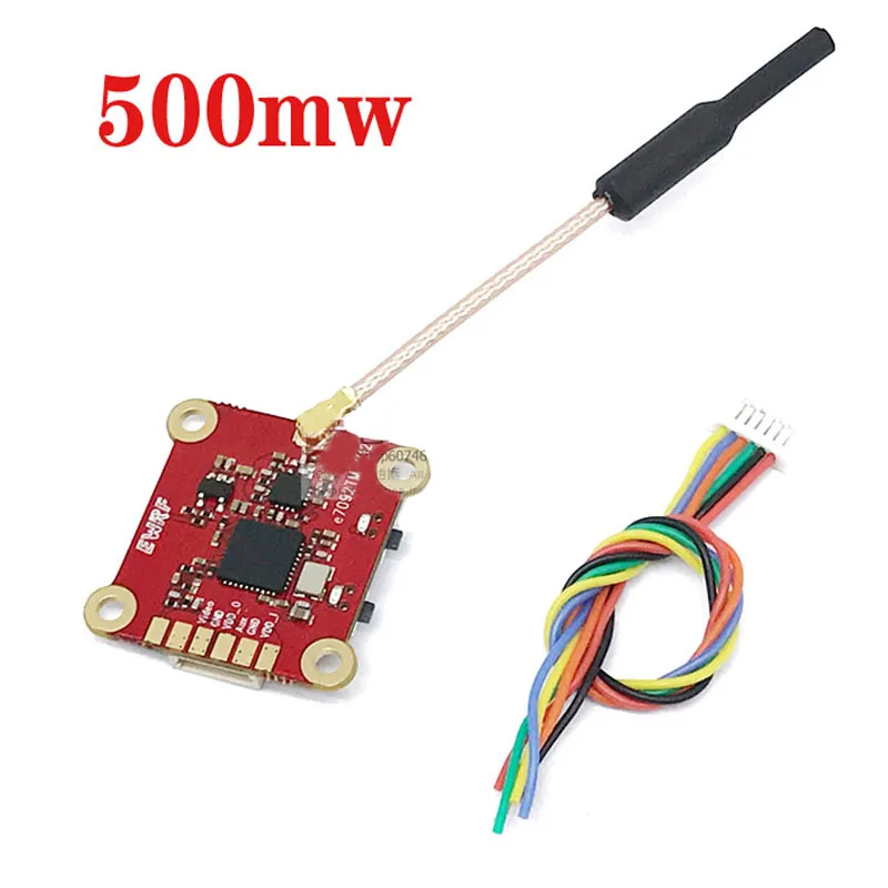 

1pcs 500mW Mini Picture Transmission 5.8G Supports Protocol OSD Parameter Adjustment EWRF 7092TMPro for RC Quadcopter Racing