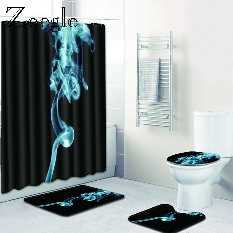

Zeegle Anti Slip Carpets 3D Pattern Bathroom Floor Mats Toilet Rugs Kitchen Area Rug Pads Absorbent Front Door Mats