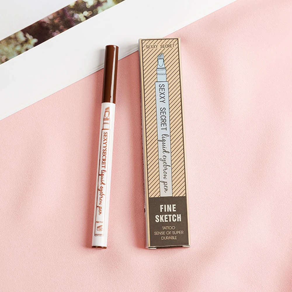 Жидкая подводка для бровей 4 цвета водостойкая и долговечная бровей|Средства