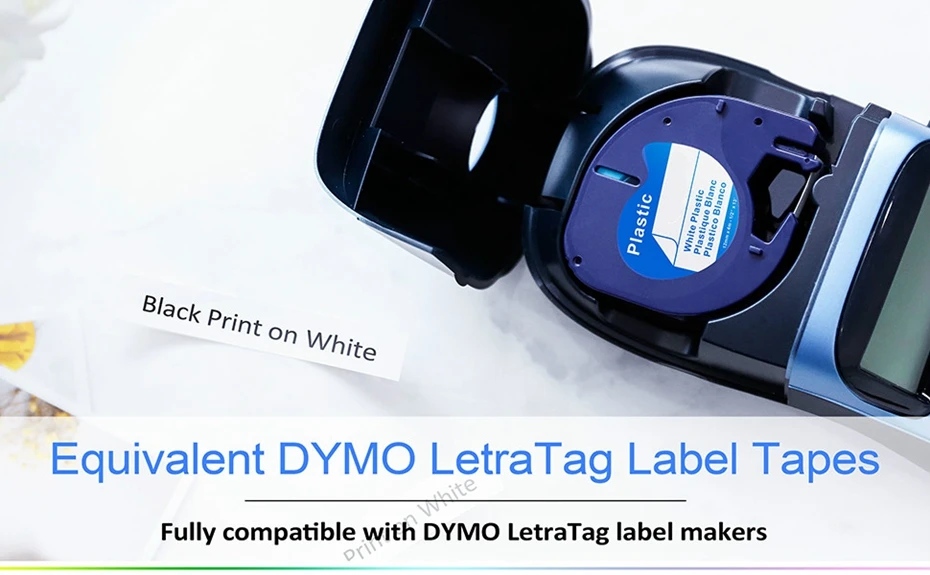 Fimax 91201 совместимый для лента DYMO letratag 91200 12267 DYMO пластиковый этикетировщик 91203 16951 DYMO тканевая лента 18771