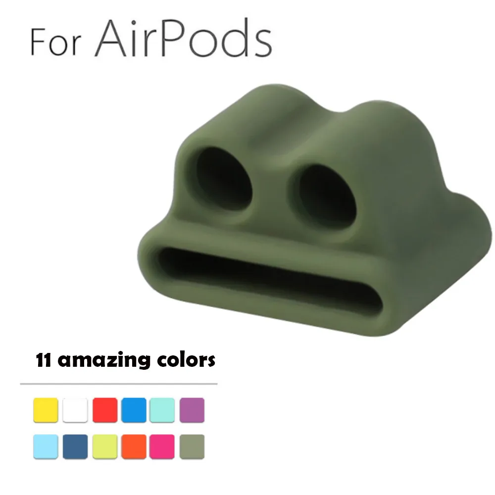 Силиконовый чехол с ремешком для защиты от потери спортивные стереонаушники