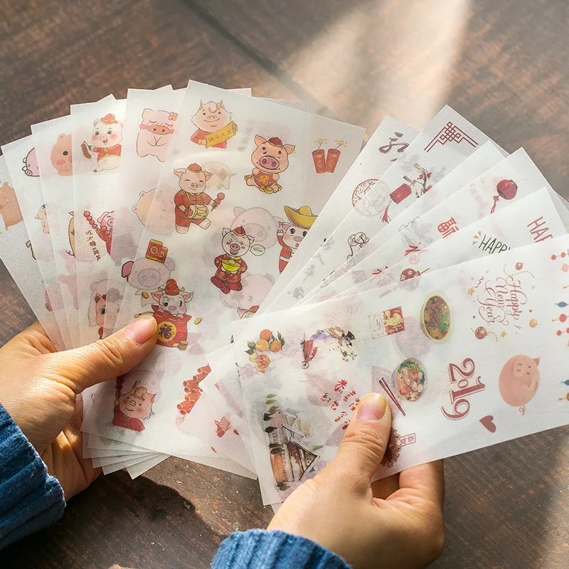 6 листов/упаковка наклейки для блокнотов и дневников | Канцтовары офиса дома