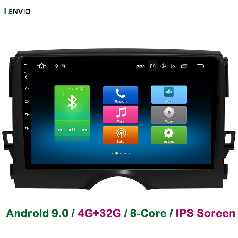 Автомобильный DVD-плеер Lenvio IPS 4 Гб ОЗУ 32 ПЗУ 8 ядер Android 9 0 GPS для Toyota Reiz Mark X 2011 2012 2013 2014