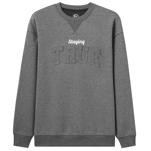 16Grey Giordano мужской джемпер из натурального хлопка вышивкой сделанной из двухсторонний ткани dreamers на груди, имеет круглый вырез под шею,а так же несколько цветовых решений - Цвет: 16Grey