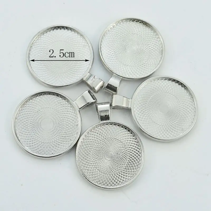 5 шт. круглый стеклянный кабошон 25 мм|Ювелирная фурнитура и компоненты| |