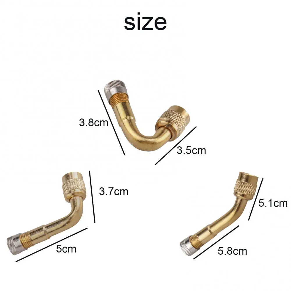 

45/90/135-Degree Bicycle Motorcycle Inflatable Brass Valve Extension Rod Pipe