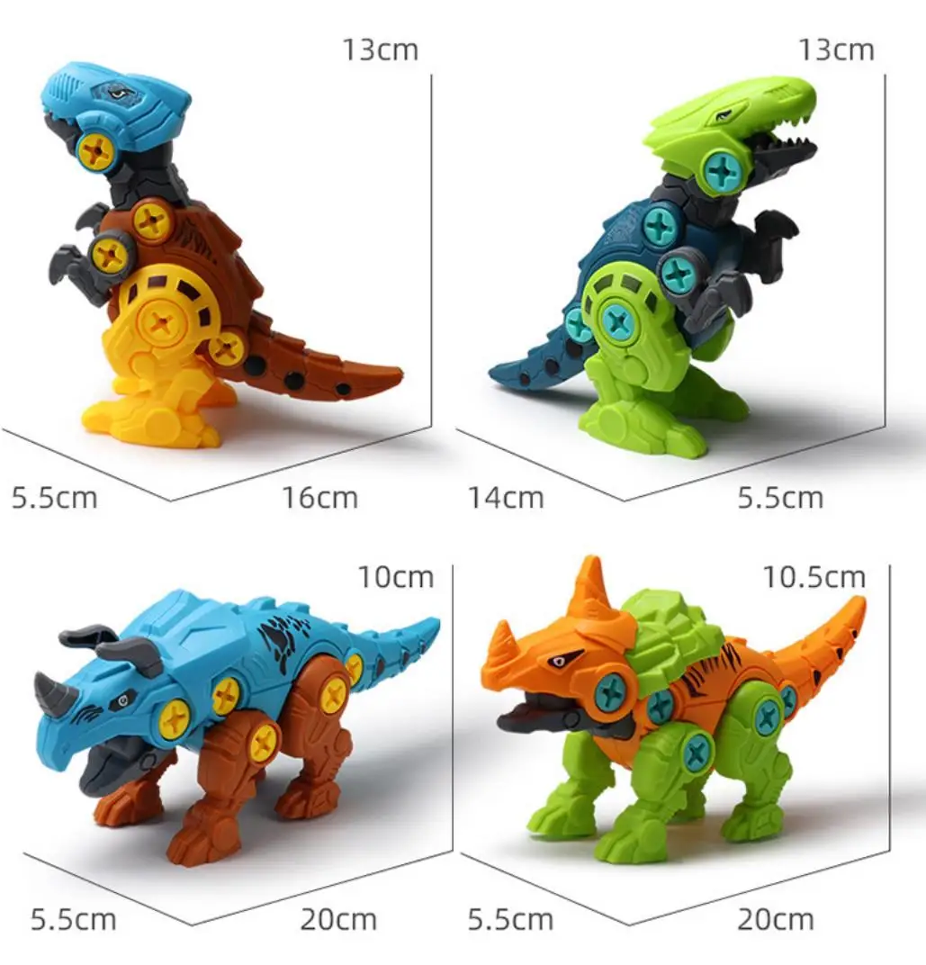 Сборка динозавра Набор игрушечных динозавров дюйма с винтовой гайкой | Игрушки и
