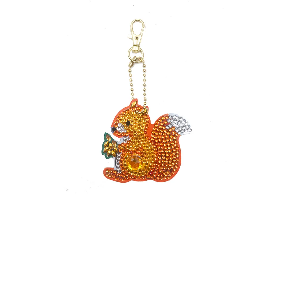 5D алмазная картина брелок лиса белка вышивка кулон DIY ремесло набор для картин из