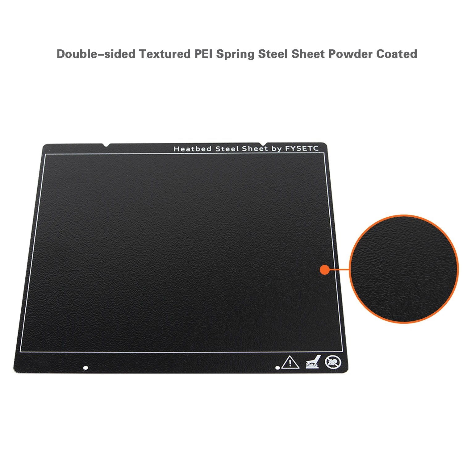 Двусторонняя текстурированная пружинная стальная плита PEI с порошковым