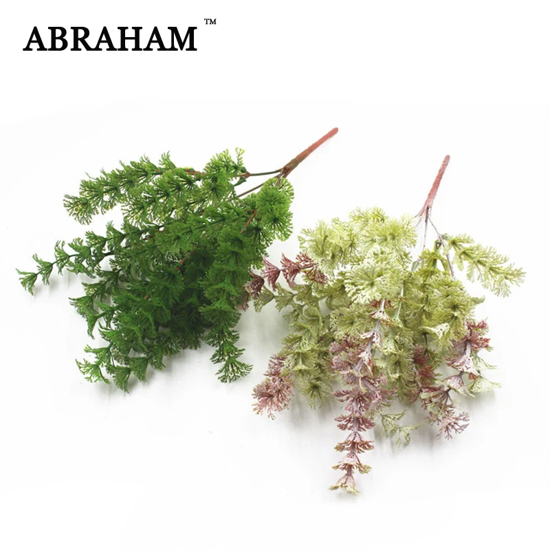 35 см 6 вилка пластиковые листья тропические растения искусственное растение