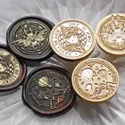 Восковая печать, печать, Ловец снов, рыба, ретро, винтажная корейская печать, шары, Рождество, Свадебное приглашение, подарочные открытки, скрапбукинг