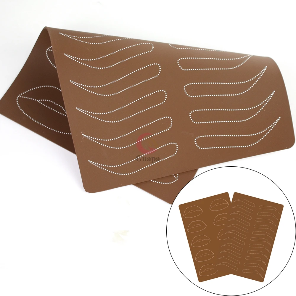 Силиконовая тренировочная кожа темно-коричневого цвета латексный лист для