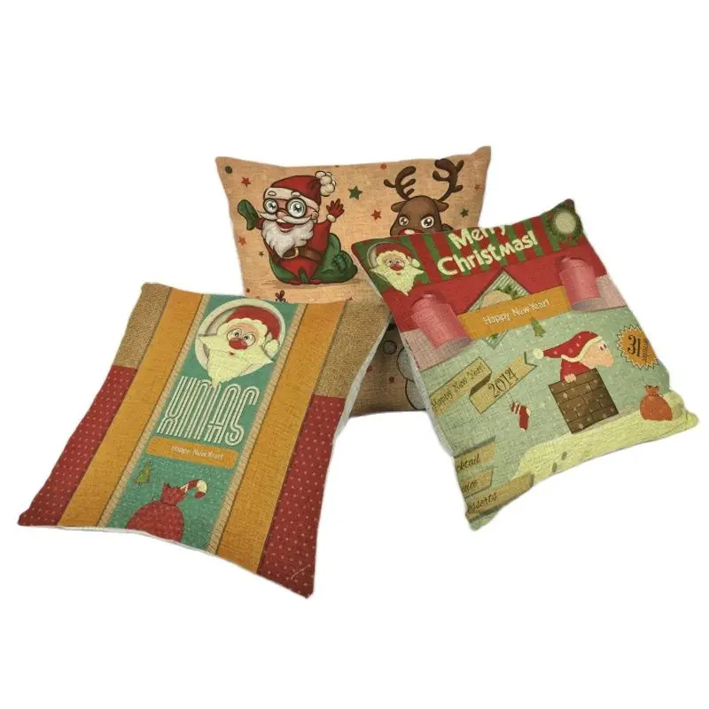 Чехлы для подушек с изображениями героев мультфильмов рождественской снежинкой