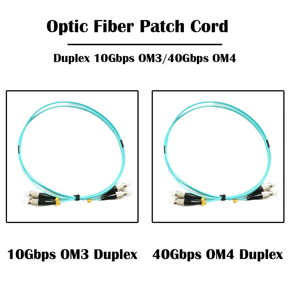 10 Pieces 5.0 Meter FC UPC TO 10Gbps OM3/ 40Gbps OM4 MM 50/125 Multi Mode Fiber Patch Cord Duplex 2.0mm | Мобильные телефоны и