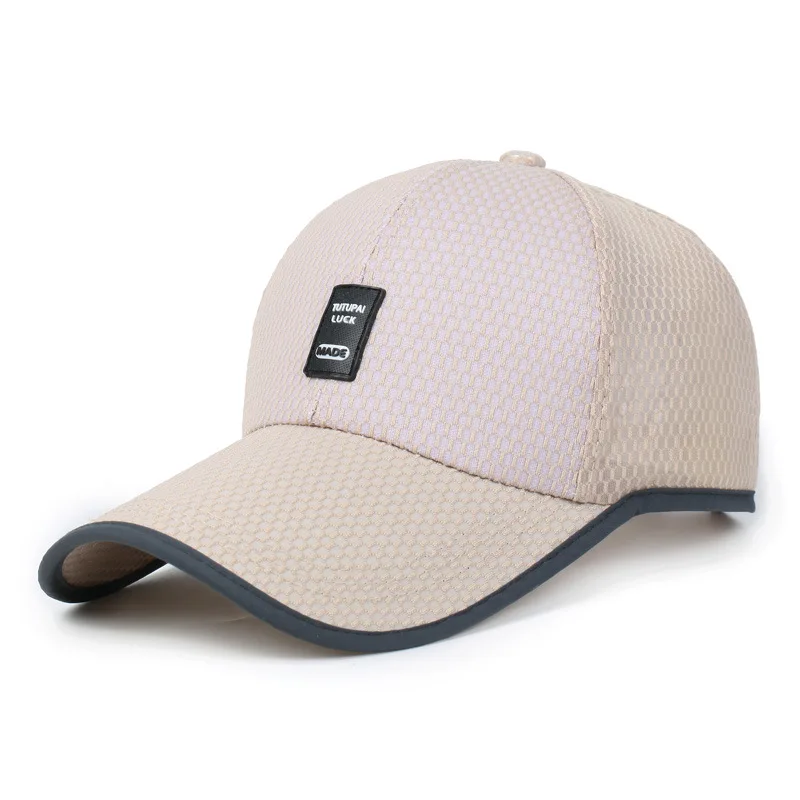 

Summer Breathable Mesh Sun Hat Women's Outdoor Sport Visor Baseball Caps For Men 2021 Fashion Light Adjustable Snapback Golf Cap