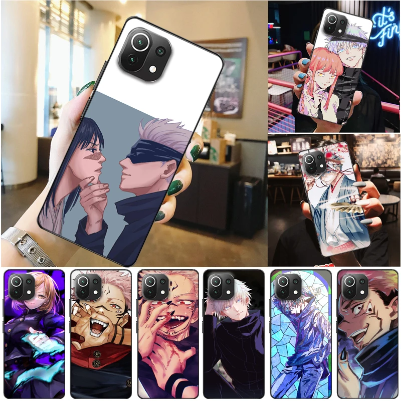

Jujutsu Kaisen Fushiguro Megumi Yuji Itadori Satoru Gojo Sukuna Phone Case For Xiaomi 11 Lite Pro Ultra Cases Funda Carcasa