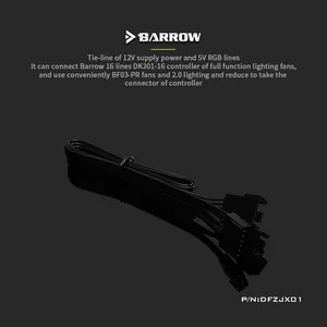Удлинительный кабель для вентилятора освещения Barrow DFZJX01, 3-контактный4-контактный6-контактный 16-канальный универсальный, Водяной охладитель