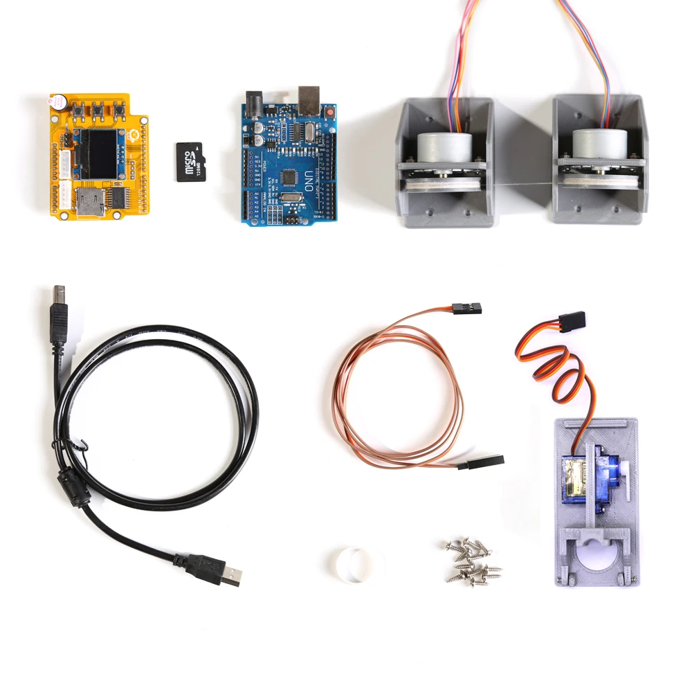 Drawbot for Arduino UNO R3 DIY kit Draw Line Plotter Wall Painting Robot STEM equipment Maker Project 3D printed parts Kid's toy |