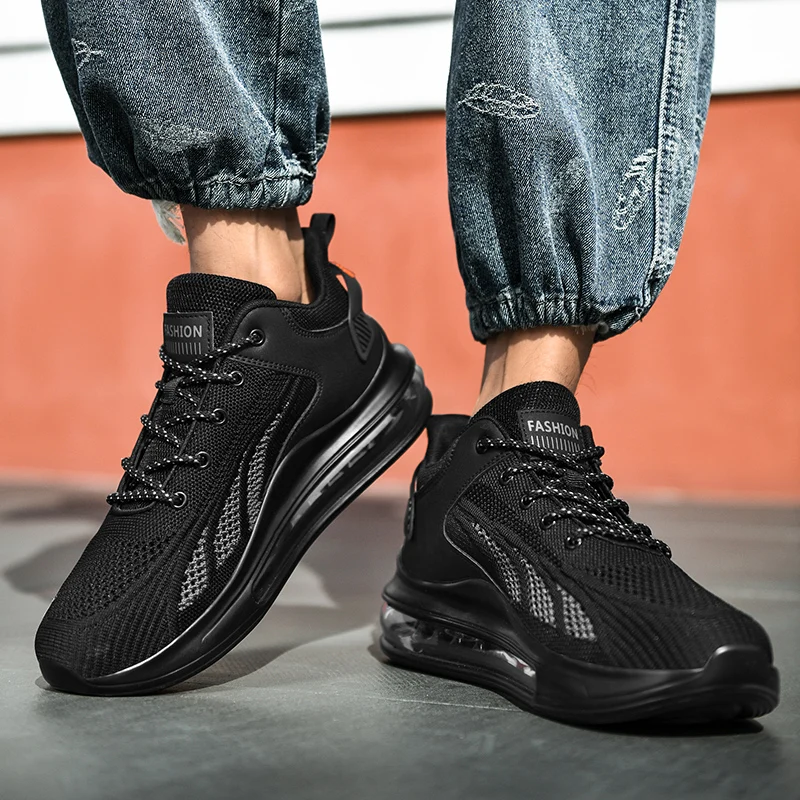 

Men's Sneakers Women Sports Shoes Zapatillas Hombre Comfortable Couple Outdoor Jogging Shoes Air Cushion Thick Bottom Increased