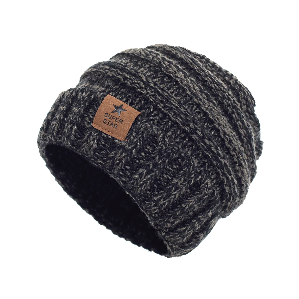 

Knitted Hat Girls Boys Beanie Hat Kids Trendy Warm Soft Stretch Knit Elastic Winter Hats Casual