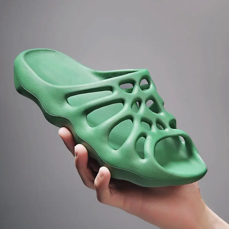 Мужские летние сандалии WEH Мягкая сетчатая пляжная обувь для пар удобные