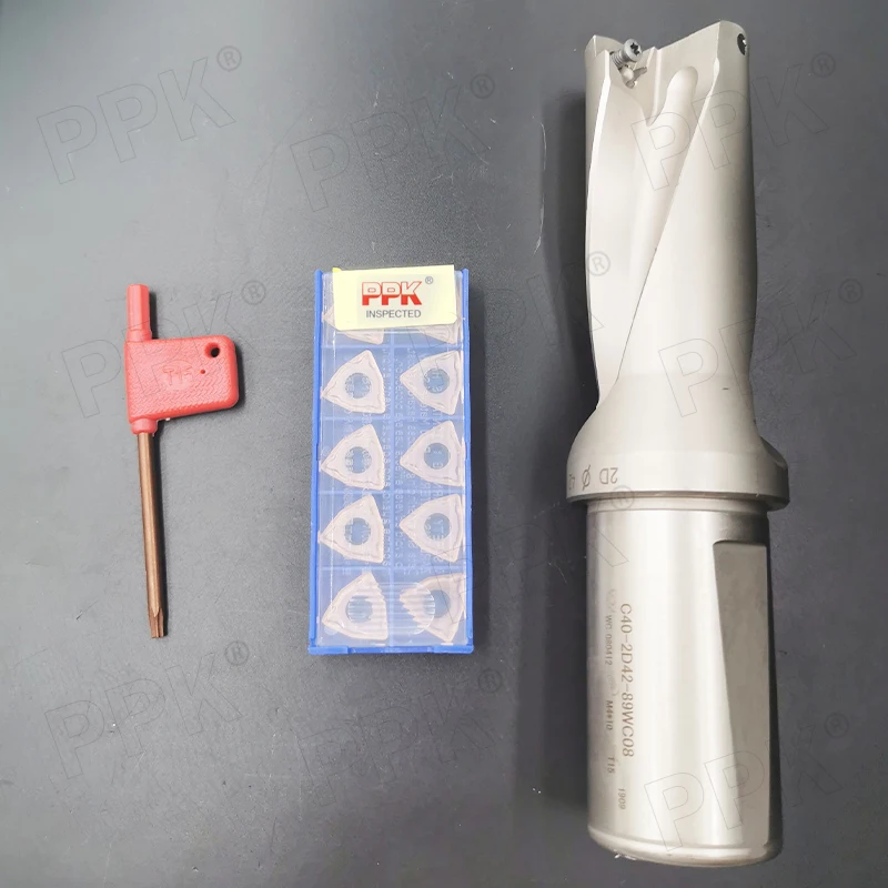 

A U-drill+ten blades+a wrench / C40-2D42-89WC08 / WCMT080412FN/Bore diameter 42mm