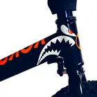 Велосипедная Рама декоративная наклейка MTB Shark Head наклейки для труб водонепроницаемый солнцезащитный крем Термостойкое украшение для велосипеда