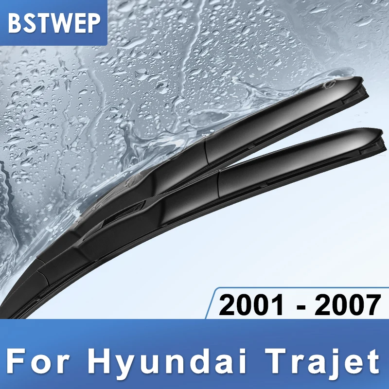 BSTWEP гибридные щетки стеклоочистителя для Hyundai Trajet Fit Hook Arms 2001 2002 2003 2004 2005 2006