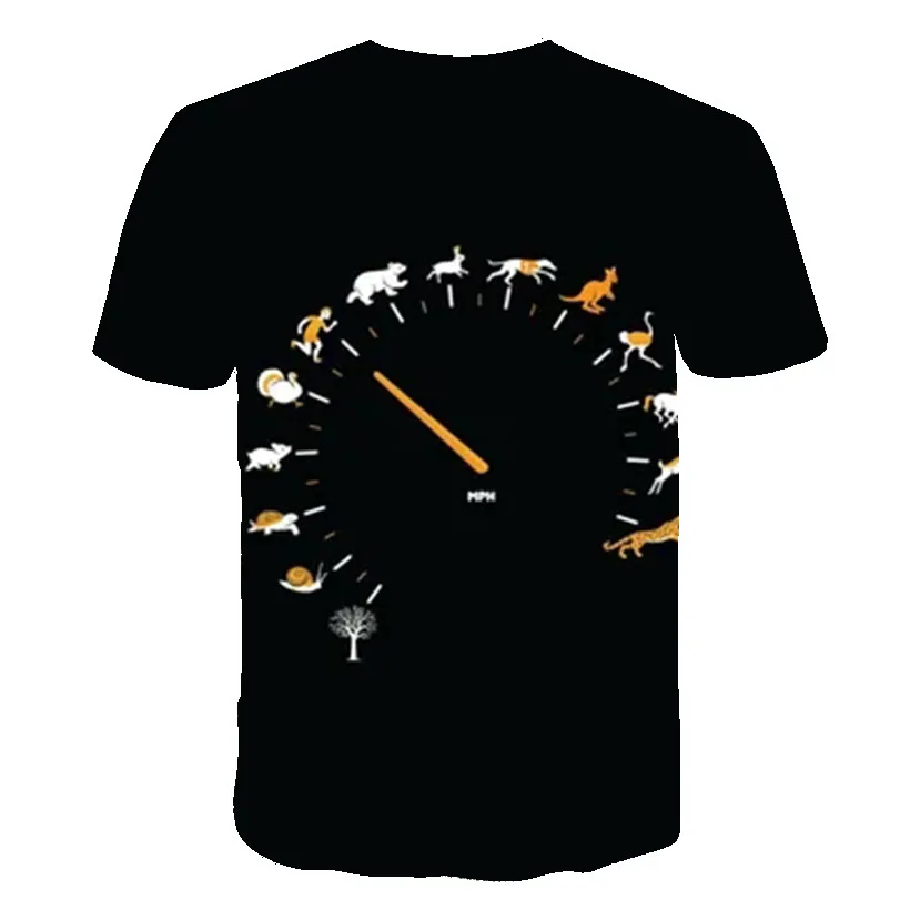 

Мужская летняя футболка с круглым вырезом, повседневные забавные мужские топы с 3D принтом и короткими рукавами, уличная одежда в стиле хип-х...