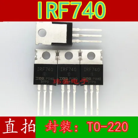 

20PCS/LOT IRF740 IRF740PBF 400V 10A TO-220