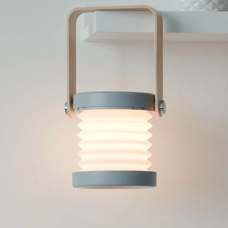 

New LED lantern light night light creative folding eye protection table lamp usb new strange home gift atmosphere light