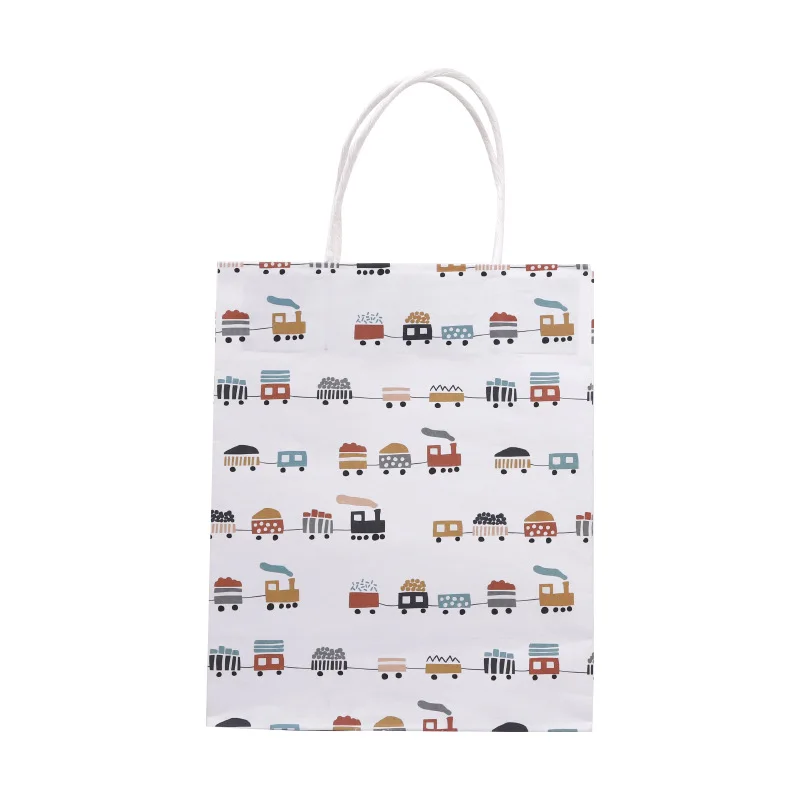 

1pcs/set Birthday party Kraft paper baby shower birthday party paper candy bag gift birthday party gift tote bag wrapping paper