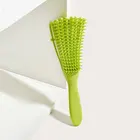 Оливковая зеленая Массажная пушистая кудрявая Расческа с восемью когтями Массажная расческа для волос рог для удаления волос моделирующая расческа инструмент для укладки волос