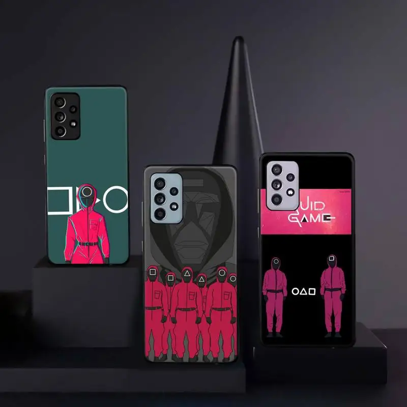 

Squid Game Phone Case For Samsung A32 A51 A52 A71 A50 A12 A21S S10 S20 S21 Plus Fe Ultra