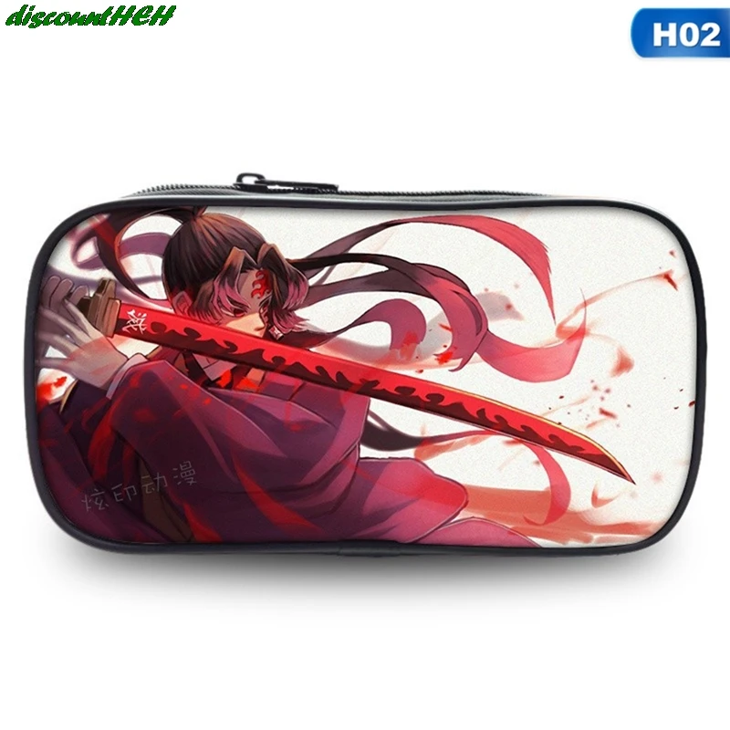 

1pcs Anime Demon Slayer: Kimetsu No Yaiba Kamado Nezuko Student Pencil Stationery Pencilcase Pen Marker Bag Storage Pouch