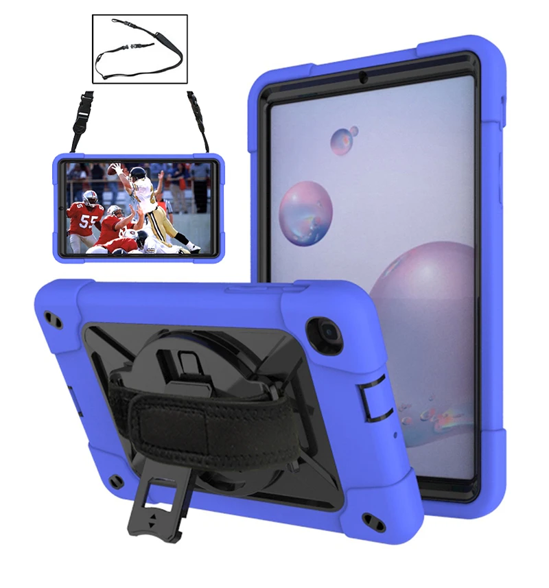 

Durable Case for Samsung Galaxy Tab A 8.4 Inch SM-T307/T307U/T307 2020 Hybrid Shockproof Cover with Shoulder Strap+Stylus