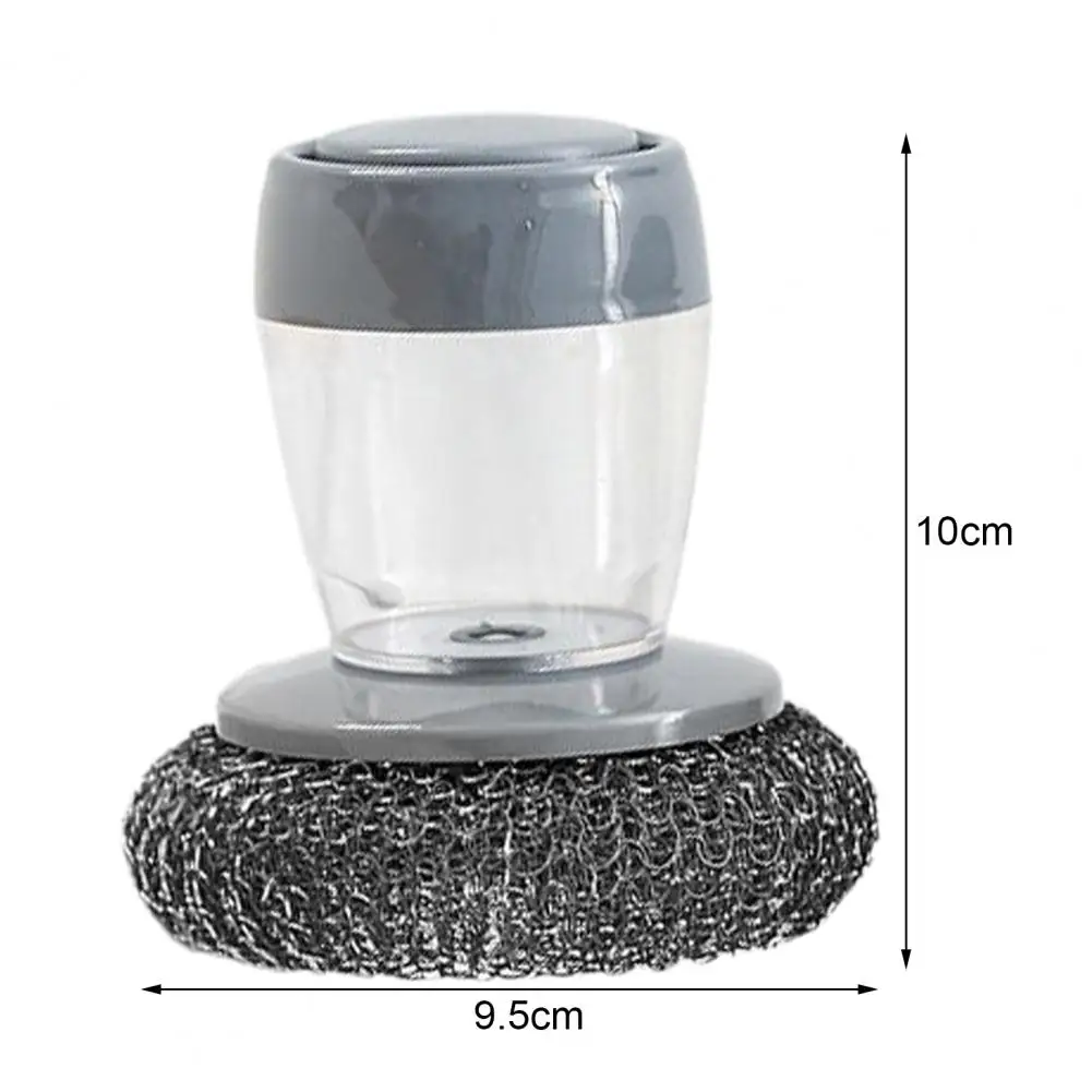 

Palm Scrubber Multifunctional Portable PED Kitchen Soap Dispensing Palm Brush for Home Household stove brush