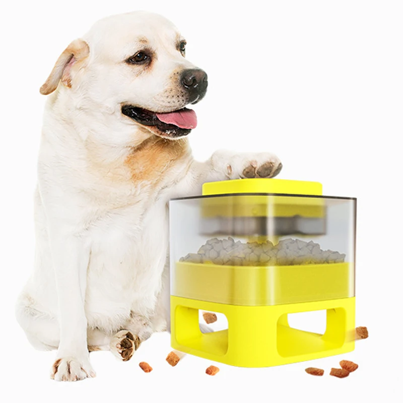 

Pet Feeder Toys Press Pops Out Food Dog Leaky Toy for Pet Increases IQ Interactive Food Dispensing Dog