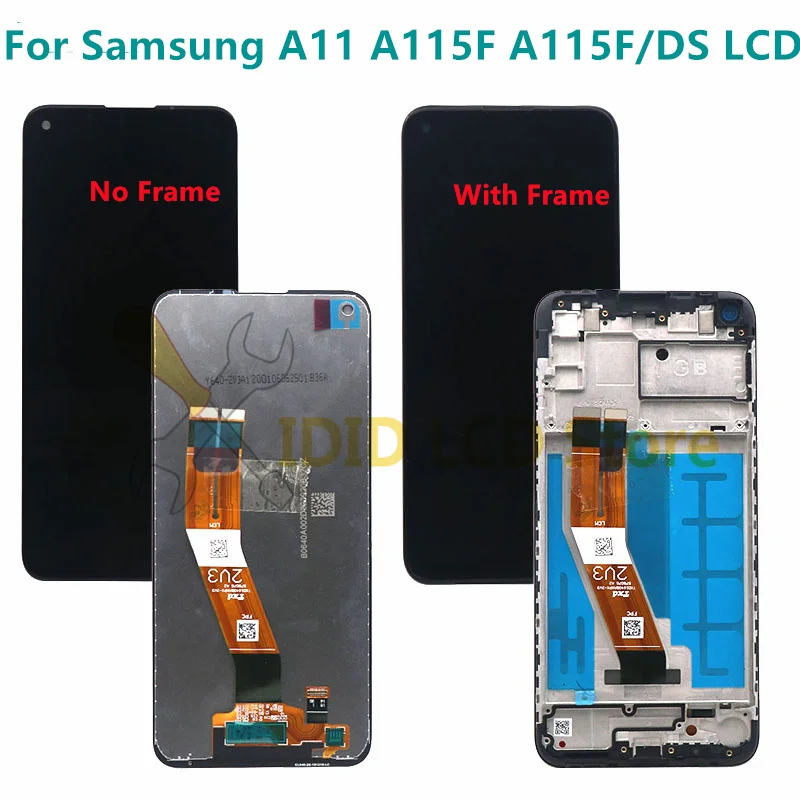 

ЖК-дисплей с рамкой для samsung A11A115F, ЖК-дисплей с сенсорным экраном в сборе для Samsung Galaxy A11, A115F, A115F/DS