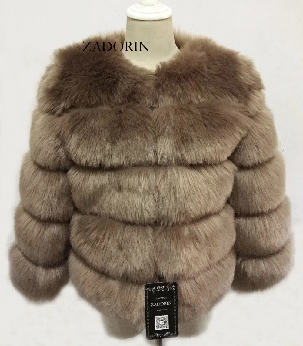 S-3XL норковые женские пальто зимняя верхняя мода розовая шуба из искусственного меха элегантная Толстая Теплая Верхняя одежда куртка из искусственного меха Chaquetas Mujer - Цвет: Dark Camel