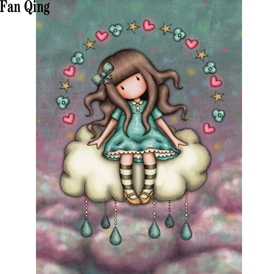 

5D алмазная живопись, мультфильм, зернистость, полная картина, сделай сам, вышивка крестиком, мозаика, детский подарок, украшение для дома