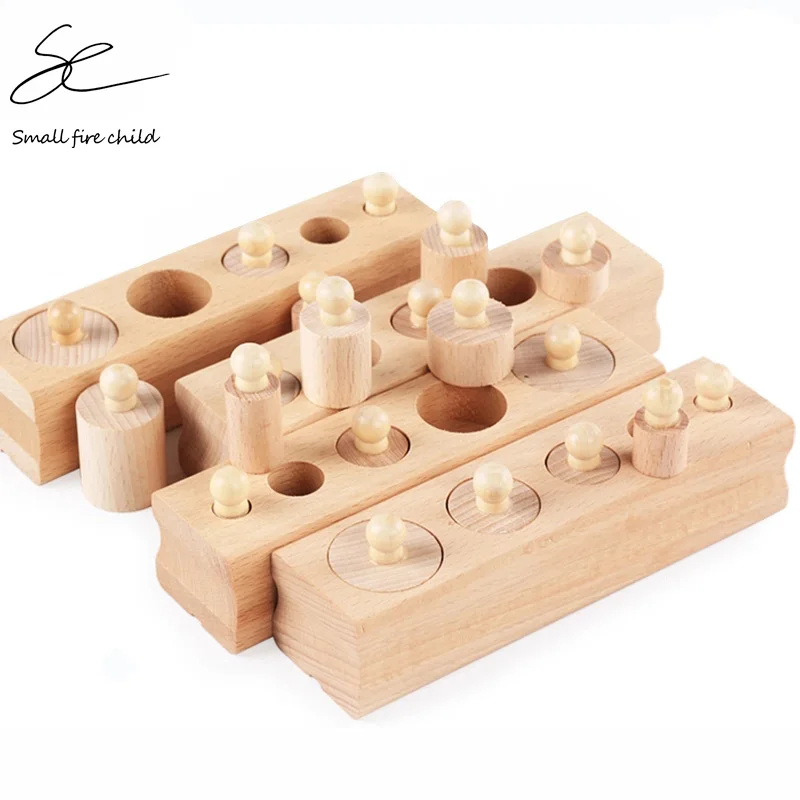 Новая детская цилиндрическая розетка Монтессори пазлы игрушка для развития