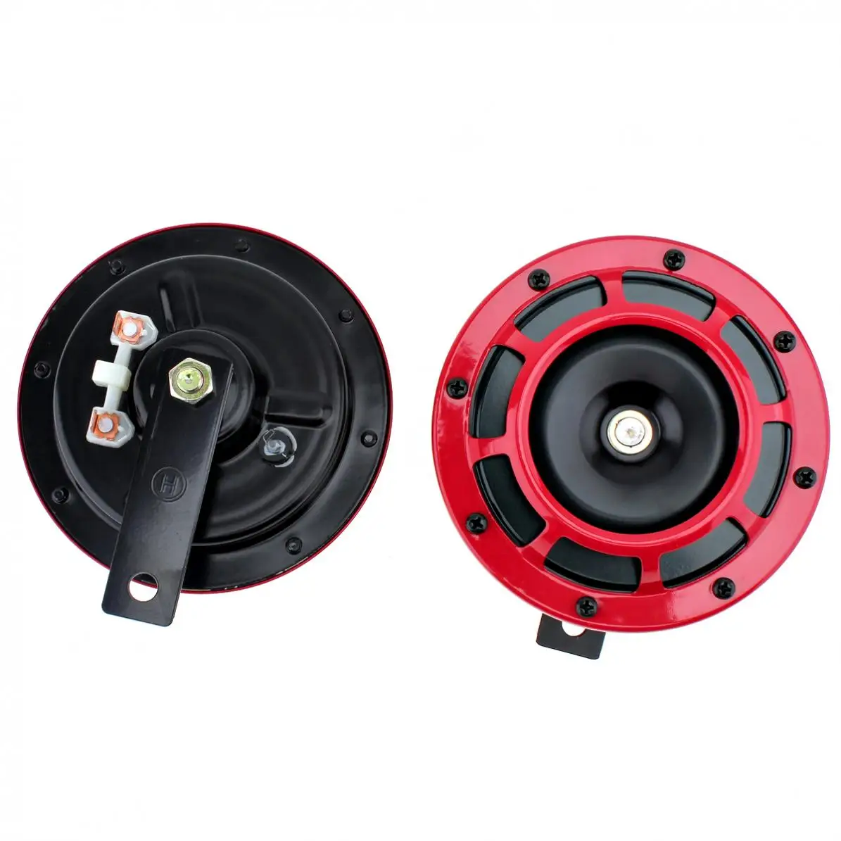 2 шт. Красный 12В Супер громкий решетка крепление труба компактный электрический